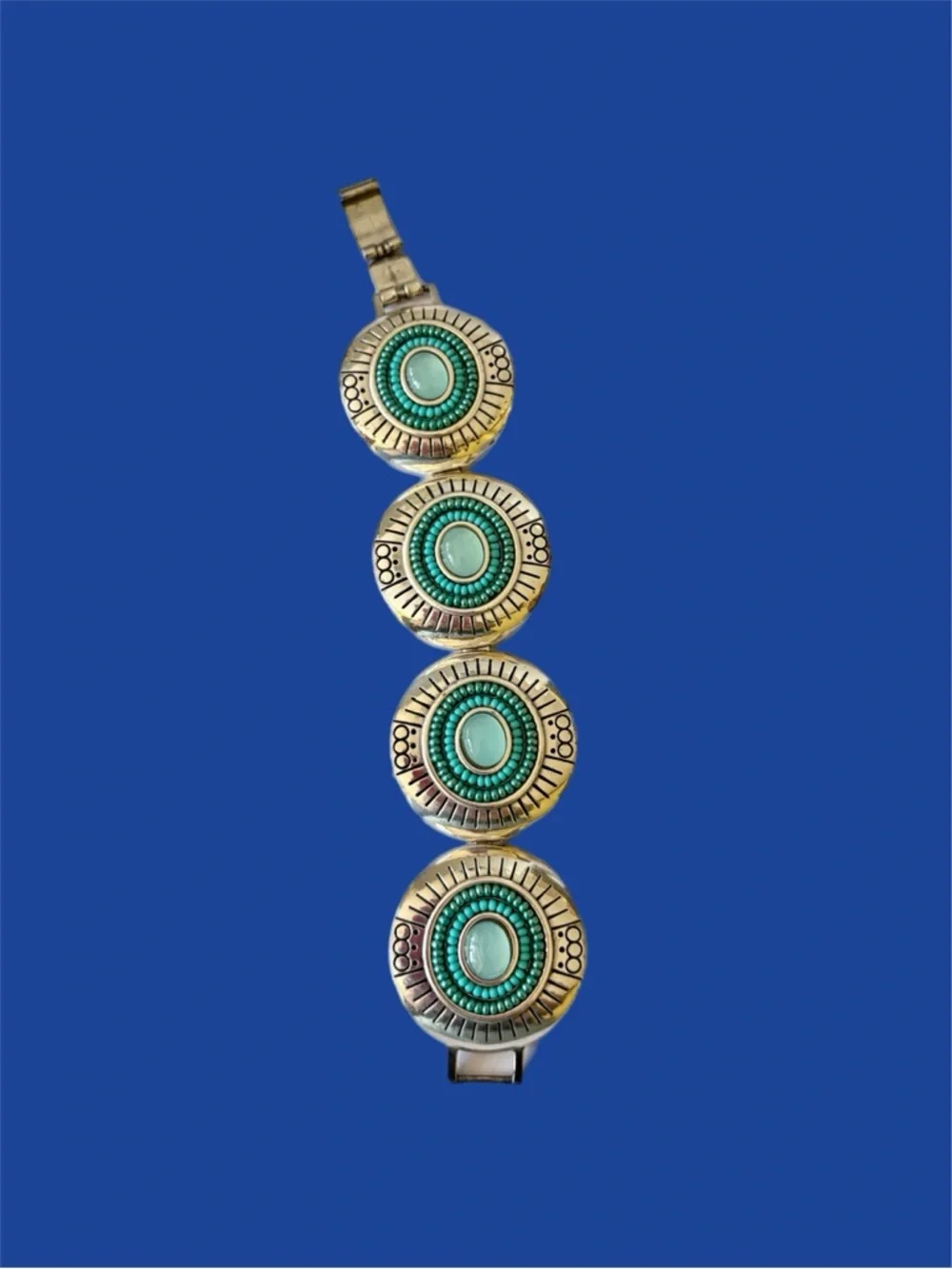 Brighton Silver-Tone Bracelet with Turquoise Accents